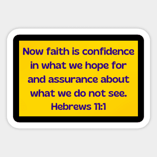 Bible Verse Hebrews 11:1 Sticker